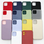 最新作 アップル13 ProスクラブTPUシリカゲルiPhone 11 XSmax純色携帯ケース12精孔素材XR