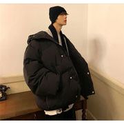 激安セール 2021 綿の服 男性 冬 厚い パンの服 ハンサム 学生 ゆったり フード付き カップル コート