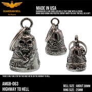 ガーディアンベル　ラッキーベル　バイカー　キーホルダー　お守り　GUADIAN BELL USA