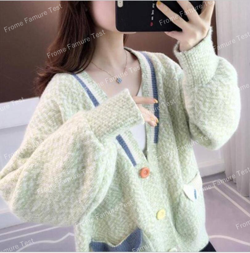 新しい秋と冬の新しい韓国のセーターニットジャケット女性カーディガン人気