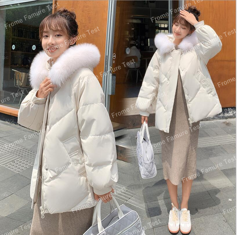 新しい韓国のファッション★女性の厚い綿のコート★ゆるい冬のコート★ロングコート裏毛付き★S-XL