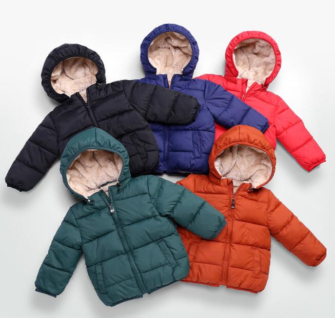 キッズ　冬　コート　ジャケット　厚手　防寒　暖かい　男の子　韓国　子供服　90-130　5色