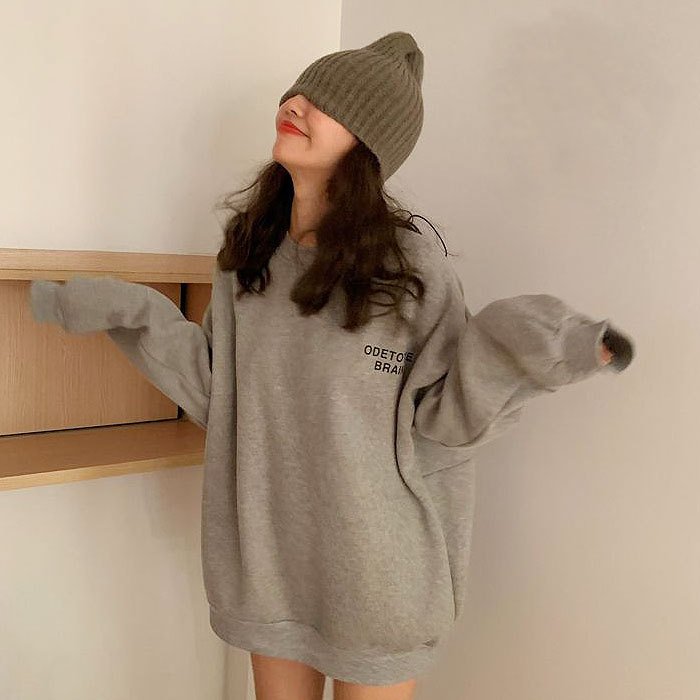 スウェットトレーナー長袖裏起毛ロゴおしゃれレディースカジュアルカットソートップス アパレル 個人事業主 グッズワン 問屋 仕入れ 卸 卸売の専門 仕入れならnetsea