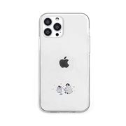 dparks ソフトクリアケース for iPhone 13 Pro ミニ動物 ペンギン