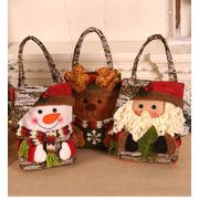クリスマスバッグ ラッピングバッグ ギフトバッグ クリスマス用品 手提げバッグトナカイ サンタ 雪だるま