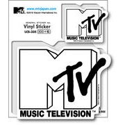 MTV ロゴステッカー ホワイト 音楽 ミュージック アメリカ 人気 LCS335 グッズ