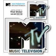 MTV ロゴステッカー スペースネオン 音楽 ミュージック アメリカ 人気 LCS349 グッズ