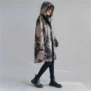 大きいサイズ 秋冬 コート デザインセンス 大人気 裏起毛 厚手 レトロ ロング