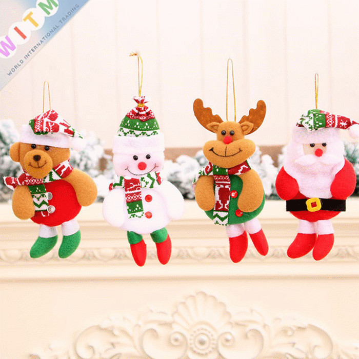 Christmas限定 サンタ チャーム おもちゃ 玩具 クリスマス ツリー飾り ショーウインドー トナカイ 雪だるま