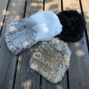 今年売れてます 早い者勝ち 帽子 厚手 暖かさ 織ります ウサギの毛皮 防寒 ニット 包頭キャップ トレンド