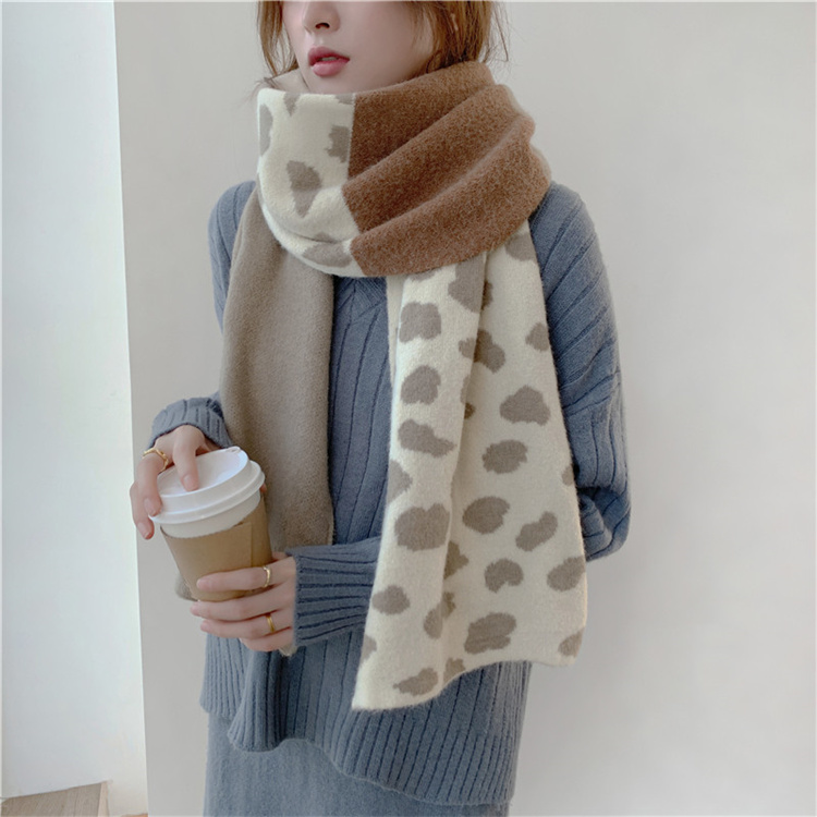 INSスタイル 冬 気質 肌にやさしい 柔らかい 2色 スカーフ ショール 両用 暖かさ ファッション
