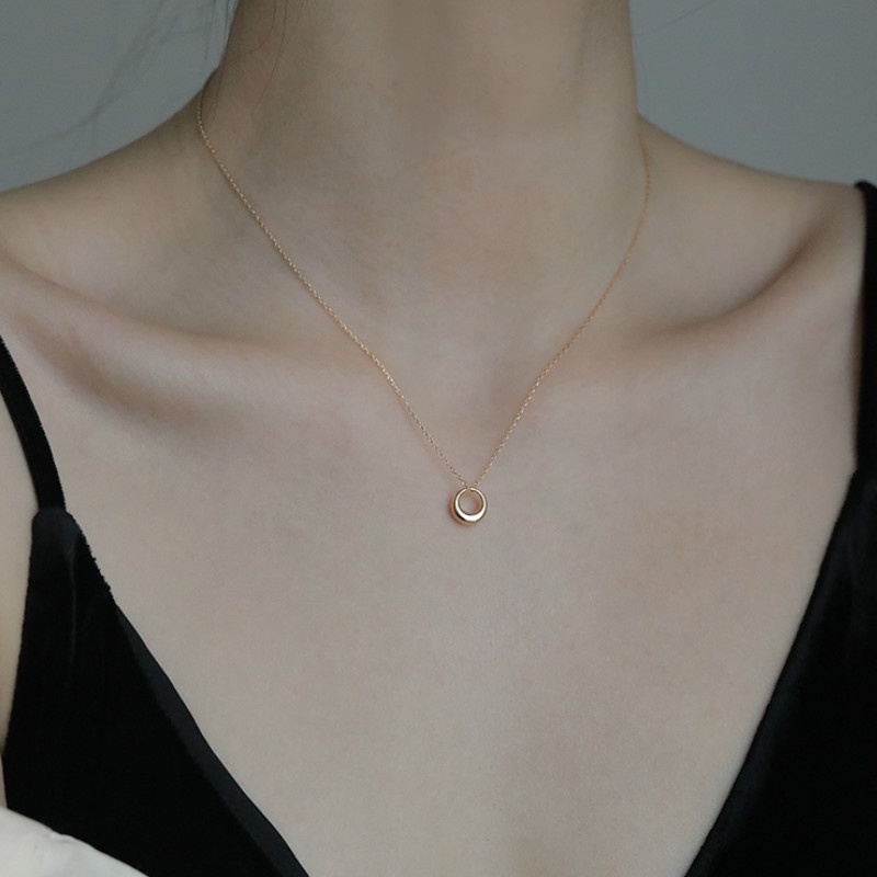 シルバー925メッキネックレス 女性鎖骨チェーンシンプルなネックレストレンド