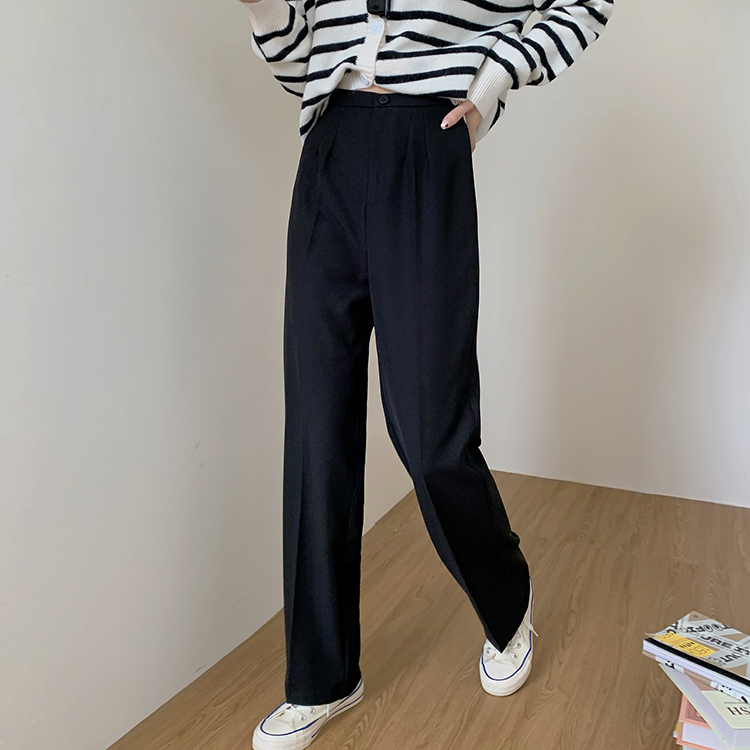 【2021INS 新作】気質 個性的 設計感 ゆったり ワイドレッグパンツ スラックス通勤 OLファッション韓国系