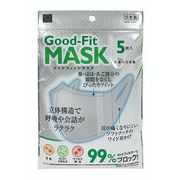 日本製 made in japan KM-416 Good-Fitマスク大きめ立体型5枚入