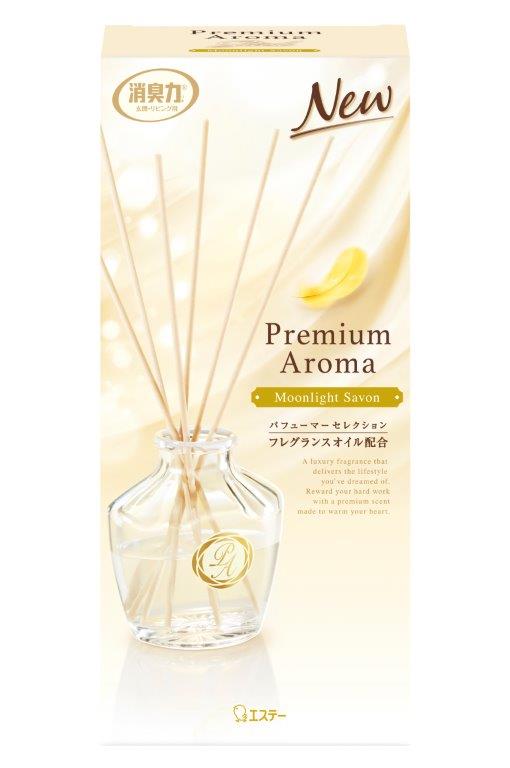 お部屋の消臭力　Premium Aroma Stick　本体　ムーンライトシャボン