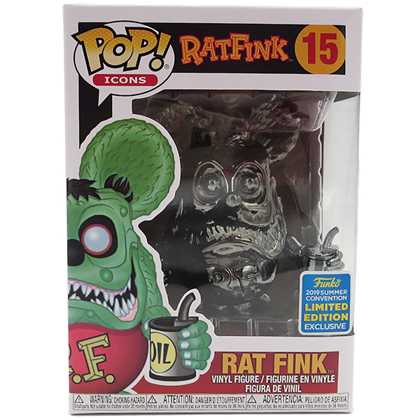 POP! ICONS VINYL FIGURE RAT FINK METALLIC SILVER 【FUNKO】ラット