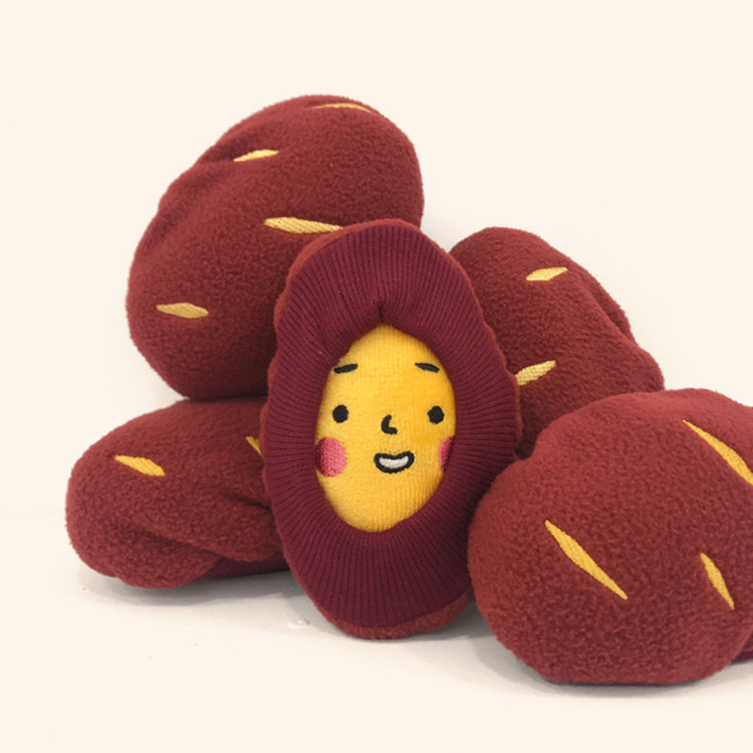 韓国のサツマイモかわいい犬のおもちゃペットフードのおもちゃ