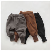 韓国子供服子供用ベルベットのズボン秋冬男女子供カジュアルなベルベット保温ズボンのズボン