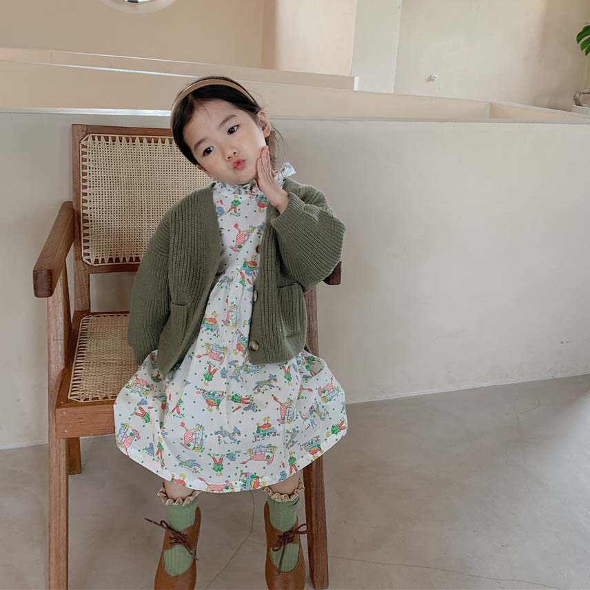 【2022春新作】韓国風子供服 ベビー服 　カジュアル　女の子　春秋　可愛い　ベビー服　ワンピース　