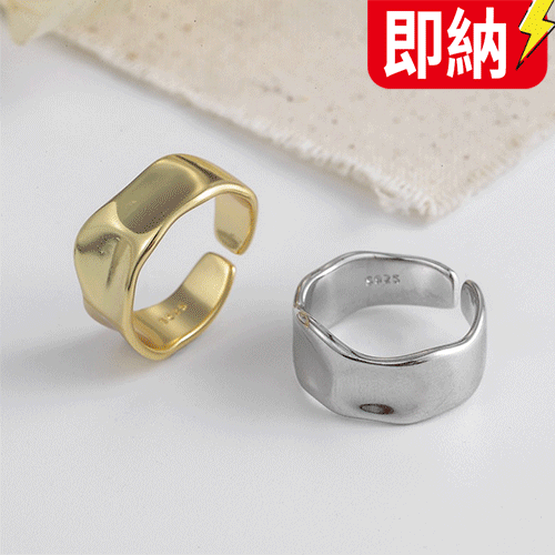 【日本在庫　即納！】金アレ対応素材　S925コーティング silverring リング　指輪  ジオメトリ