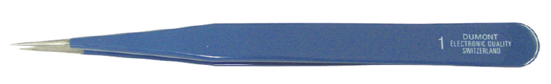 DUMONT 0302-1-CO ピンセット NO.1 ブルー・イノックス