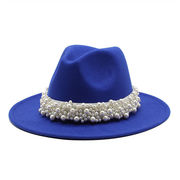 コーデを格上げ INSスタイル 真珠 フラットつば 四季 シルクハット 大人気 帽子 カジュアル