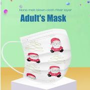 不織布マスク 大人マスク　男女兼用マスク 　使い捨てマスク3層保護 クリスマスマスク