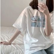 2022 INS夏新作 可愛い  半袖Tシャツ トップス    カジュアル   レディース    おしゃれ  韓国風