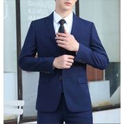 カラー追加！新品 韓国 スリム カジュアル スーツ セット 男性 職業ビジネス フォーマル コート
