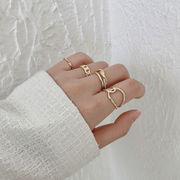 リング　アクセサリー　指輪　プレゼント　韓国ファッション　レディース　5点セット