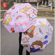 超人気折り畳み傘　★自動的雨傘★パラソル★漫画の傘折★りたたみ傘