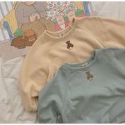 【秋冬新作】韓国風子供服 ベビー服 パーカー 女の子男の子 小さなクマ トップス