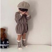 2022【秋冬新作】韓国風子供服 ベビー服 女の子 男の子 シンプル 連体服