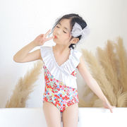 韓国風子供水着 キッズ 女の子 ベビー 子供用 オールインワン　連体水着 uvカット キッズ水着