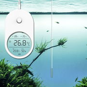 水槽 用 水温計 温度計 湿度計 デジタル 空気 アクアリウム 隔離 メ