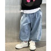 子供服   キッズ服 可愛い ジーパン  男女兼用 ズボン  ロングパンツ  カジュアル  韓国風子供服 2色