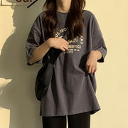 2023春夏 韓国ファッション  半袖 レディース   tシャツ  カジュアル  フロントクロス トップス