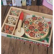 知育玩具 木製  キッズおもちゃ 知育パズル  子供玩具  ホビーパズル  pizza  積み木おもちゃ