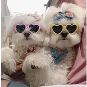 ペット用品  犬用メガネ  猫犬兼用  ファッション  可愛い  ペット用サングラス  ハート柄