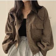 コート　ジャケット　デザイン　レディース　韓国ファッション　INS　コールテン