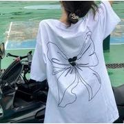 2022夏新作  ゆとり  トップス   レディース  カジュアル  半袖   Tシャツ   韓国ファッション  韓国風