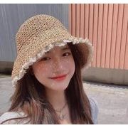 夏ファッション 麦わら帽子 キャップ 韓国風 日焼け対策   小顔効果 ハット フィッシャーマン