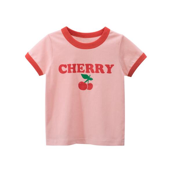 夏　女の子　子供服 半袖Tシャツ 可愛い　韓国ファッション　CHEERY　チェリー　トップス 　キッズ