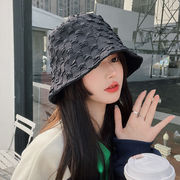 漁夫帽　バスケットハット　紫外線対策　uvカット　韓国ファッション　日よけ帽子　折りたたみ　チェック柄