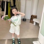 【2022夏新作】韓国風子供服 ベビー服　半袖　可愛い　トップス＋ズボン2セット