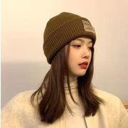 韓国ファッション  秋冬  暖か  ニット  ハット  ニット帽  冬帽  帽子  全5色  56-60cm