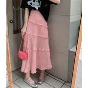 【2022夏INS 新作】ファッション  花柄 ハイウエスト Aライン タイト ロング スカート