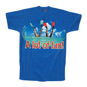 ポストカード サマーカード Tシャツ柄シリーズ「A LOT OF FUN！」カラー写真 ブルー 海 暑中見舞い