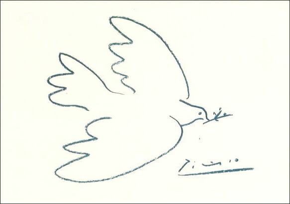 ポストカード アート ピカソ「平和の鳩」名画 郵便はがき