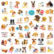 50枚/パック かわいい犬のステッカー 漫画のステッカー ノートパソコン ipadステッカー 手作り素材